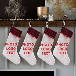 Canvas Christmas sock