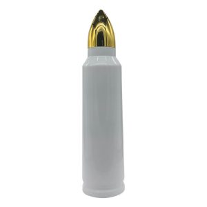 Double Wall Stainless Steel 1000ml Bullet White